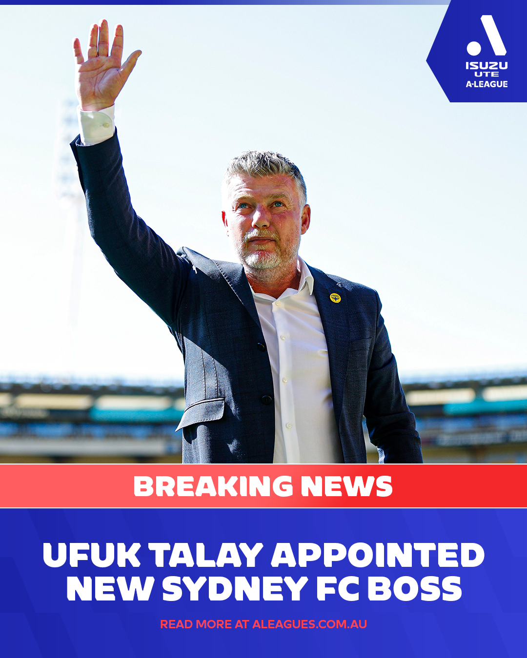 Sydney FC announce Ufuk Talay as new head coach