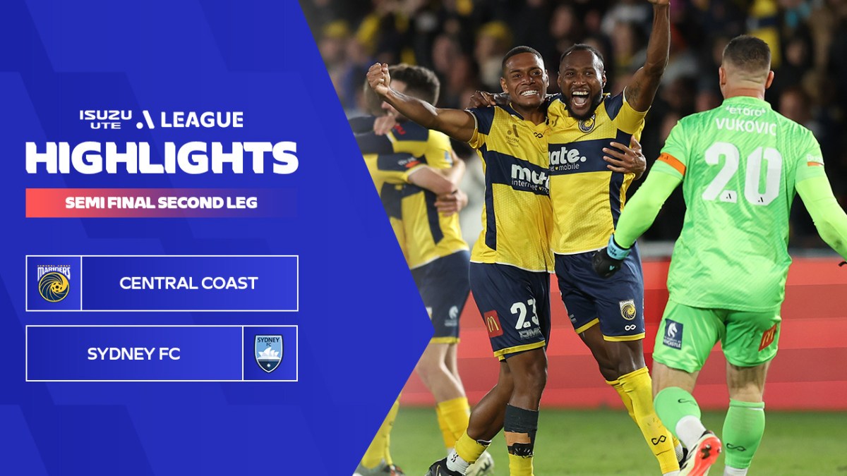 Central Coast Mariners v Sydney FC Highlights Isuzu UTE ALeague