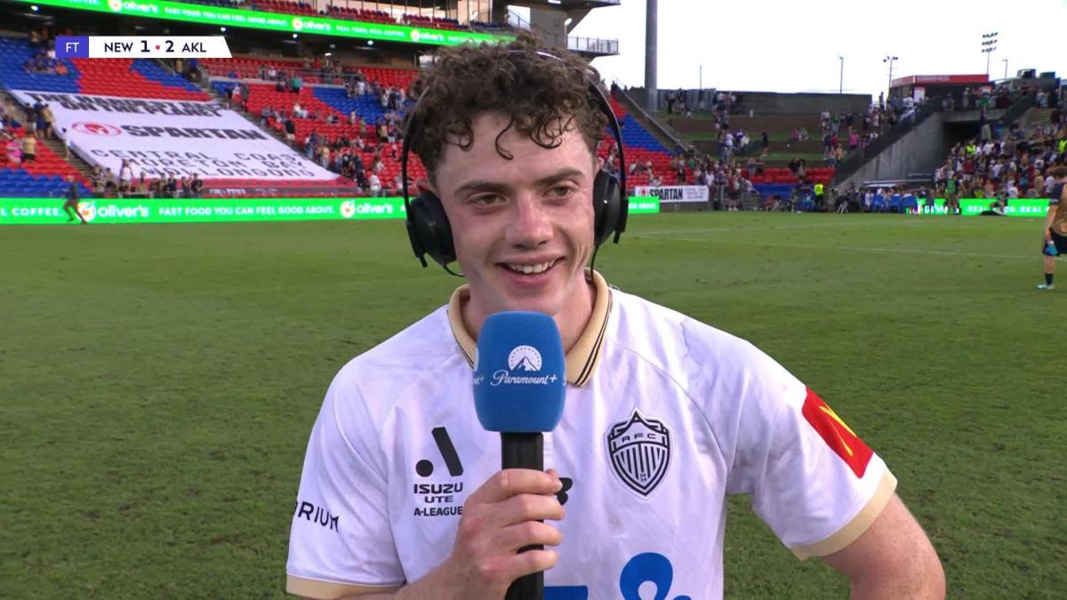 Jesse Randel Jesse Randall | Post-Match Interview | Newcastle Jets v Auckland FC | A ...
