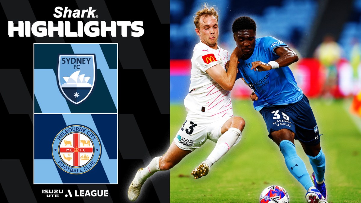 Action shot from the Sydney vs Melbourne City match