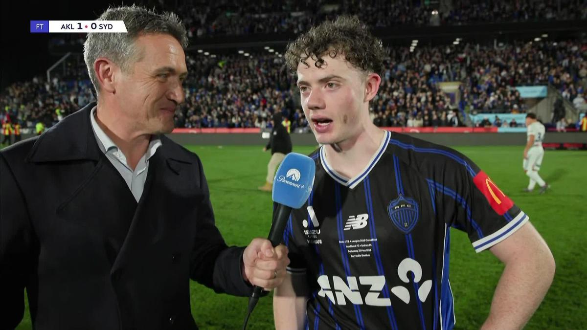 Jesse Randel Jesse Randall | Post-Match Interview | Auckland FC v Sydney FC | A ...