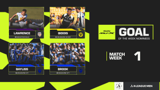 Vote Now! A-League Men Isuzu MU-X Goal of the Week (MW1)